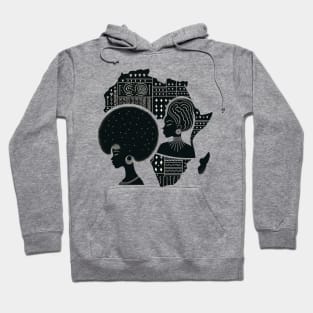 African Woman - African  Map Hoodie